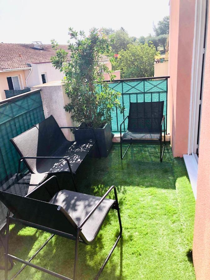 Les Jardins Des Senteurs - Appartement Prive Avec Piscine Et Parking Grasse Buitenkant foto
